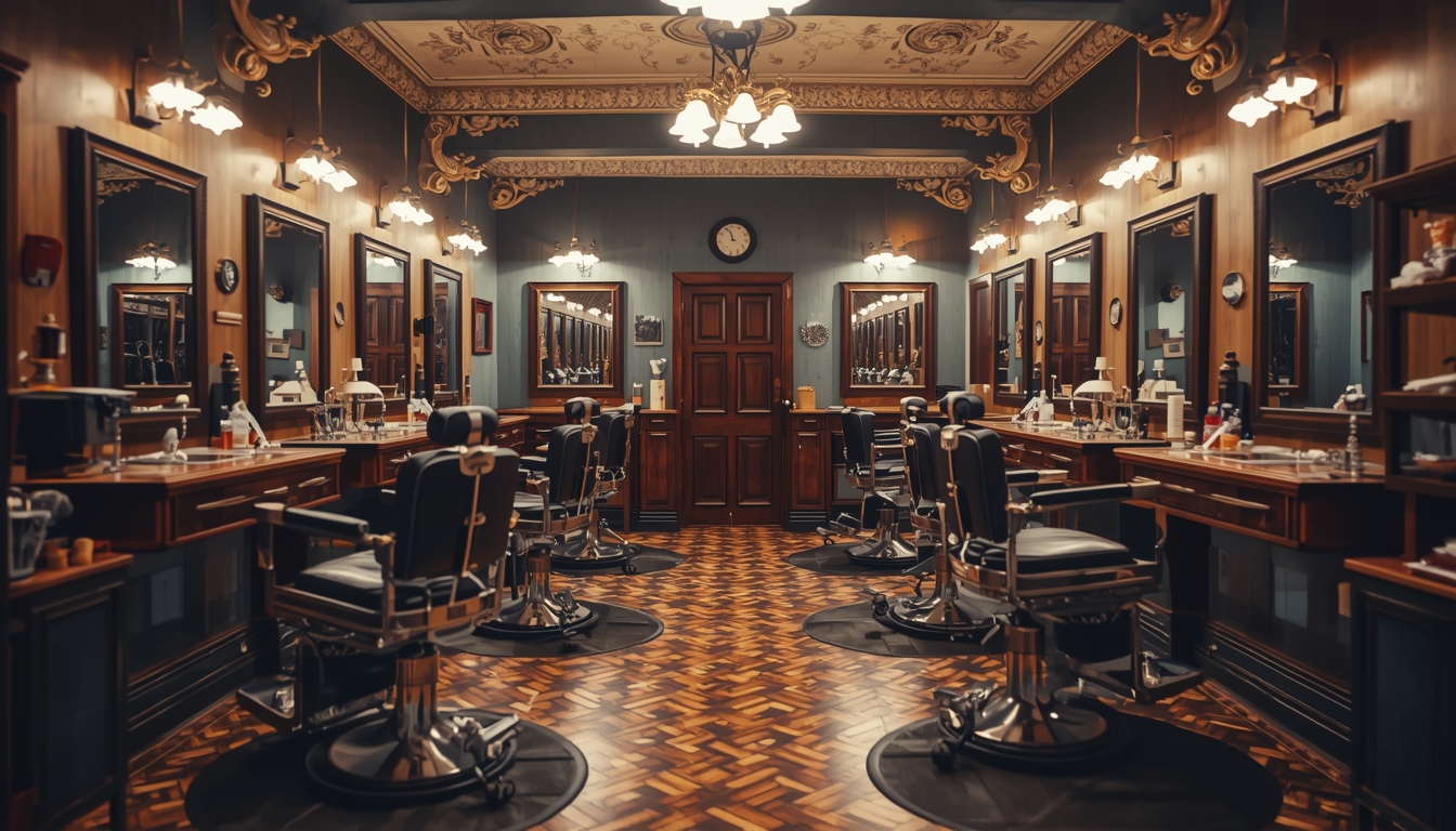 Classic barbershop interior